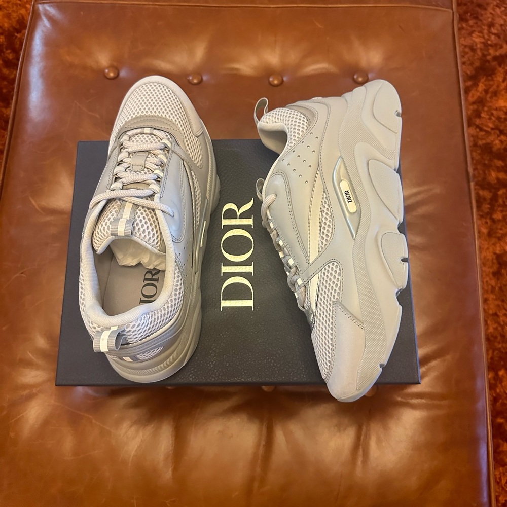Men's 100% authentic Dior B22 Gray sneakers. Size 42 (U.S. 9)